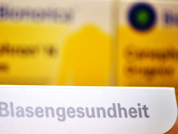 Reiter mit Aufdruck Blasengesundheit Blasenentzündung