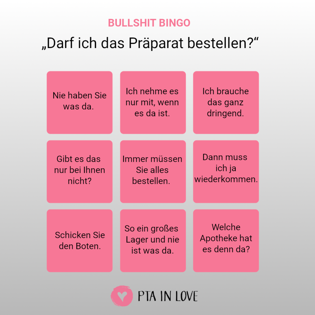 Bullshit-Bingo Bestellung