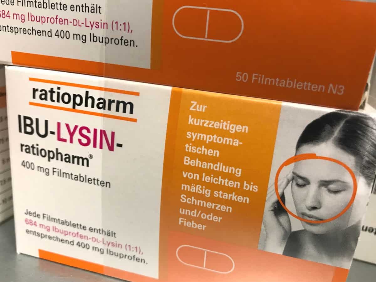 400 statt 684: Ibu-Lysin Ratiopharm mit neuem Aufdruck | PTA IN LOVE