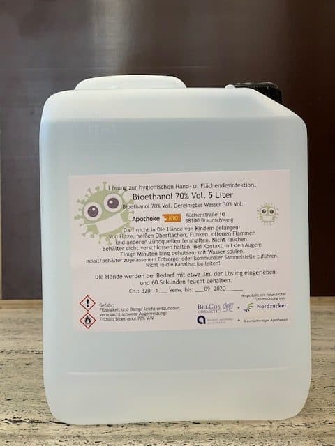 Symbolbild Bioethanol K10 Apotheke