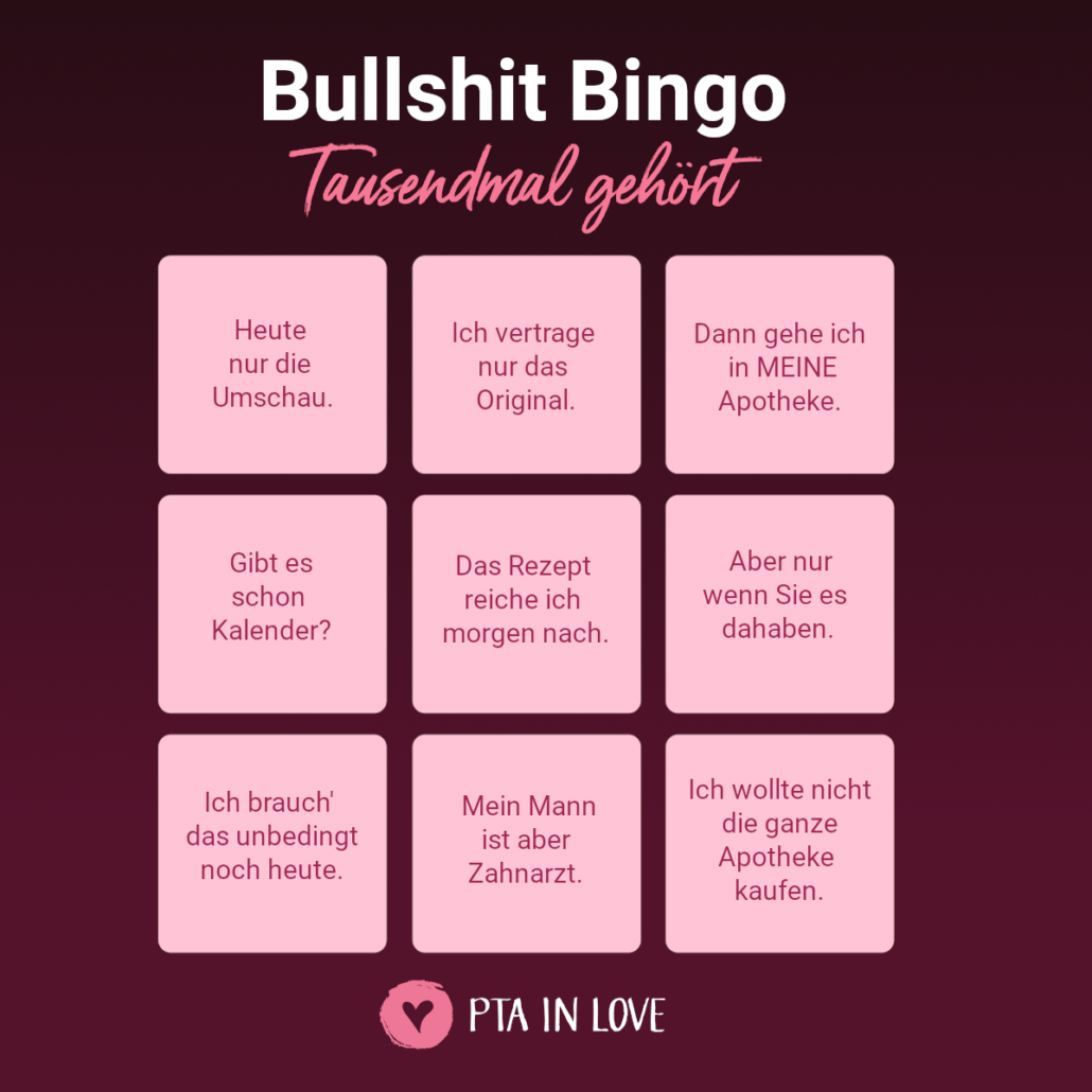 Bullshit-Bingo Tausendmal gehört