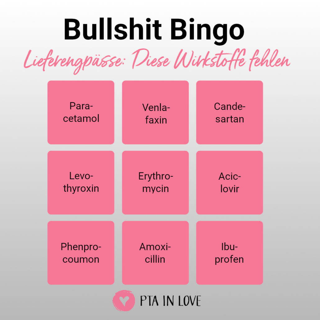 Bullshit-Bingo Lieferengpässe