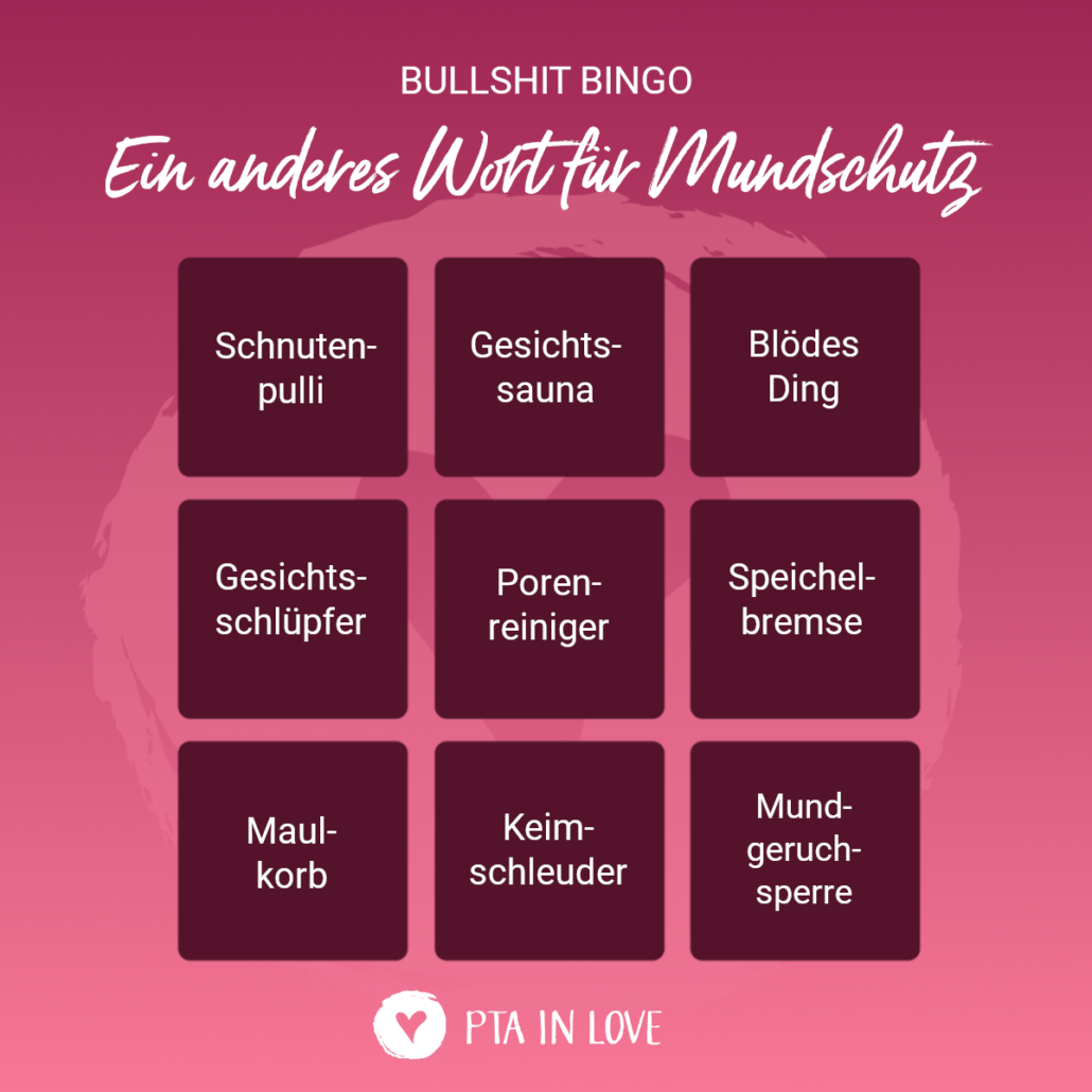 Bullshit-Bingo Mundschutz