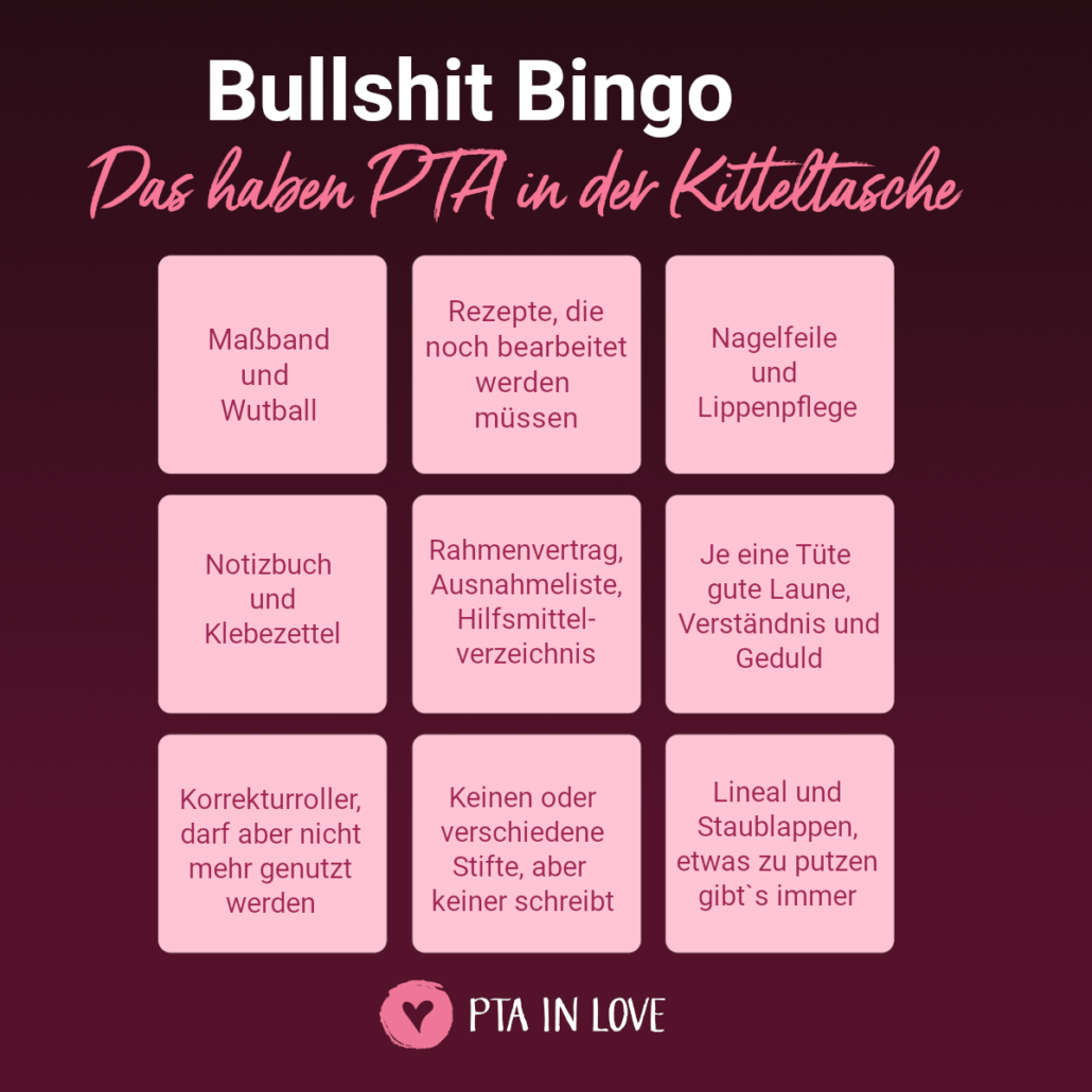 Bullshit-Bingo Das haben PTA in der Kitteltasche