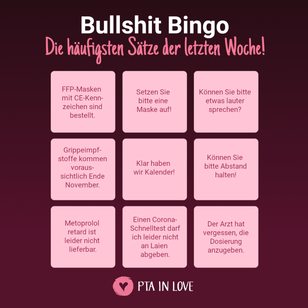 Bullshit Bingo häufigsten Sätze