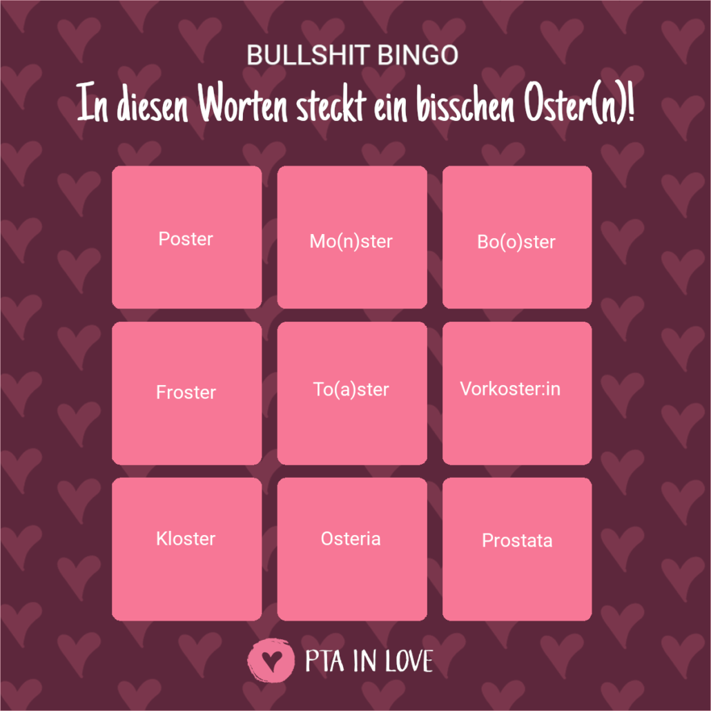 Bullshit-Bingo Ostern