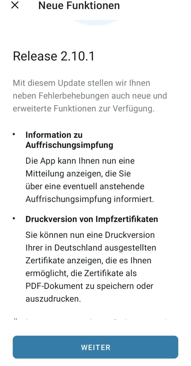 Impfzertifikate ausdrucken