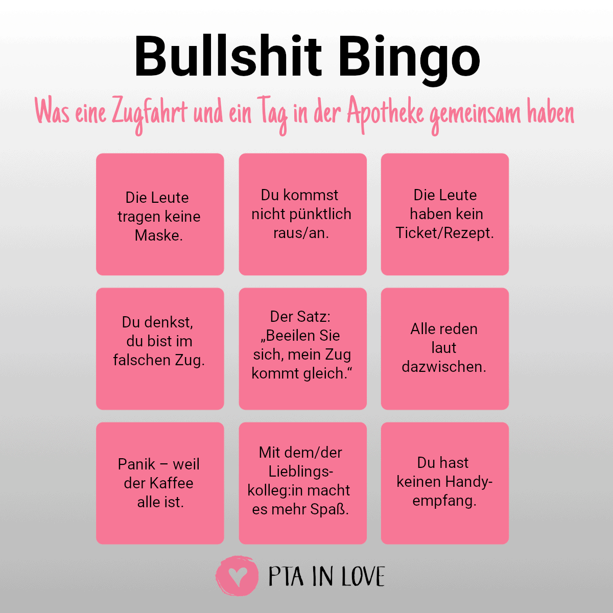 Bullshit-Bingo Apotheke