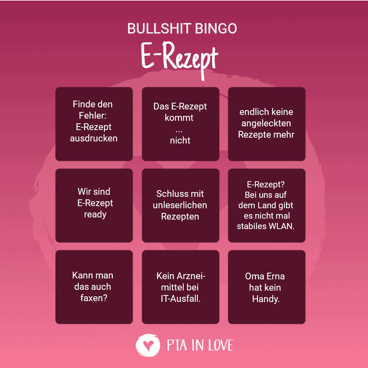 Bullshit-Bingo E-Rezept