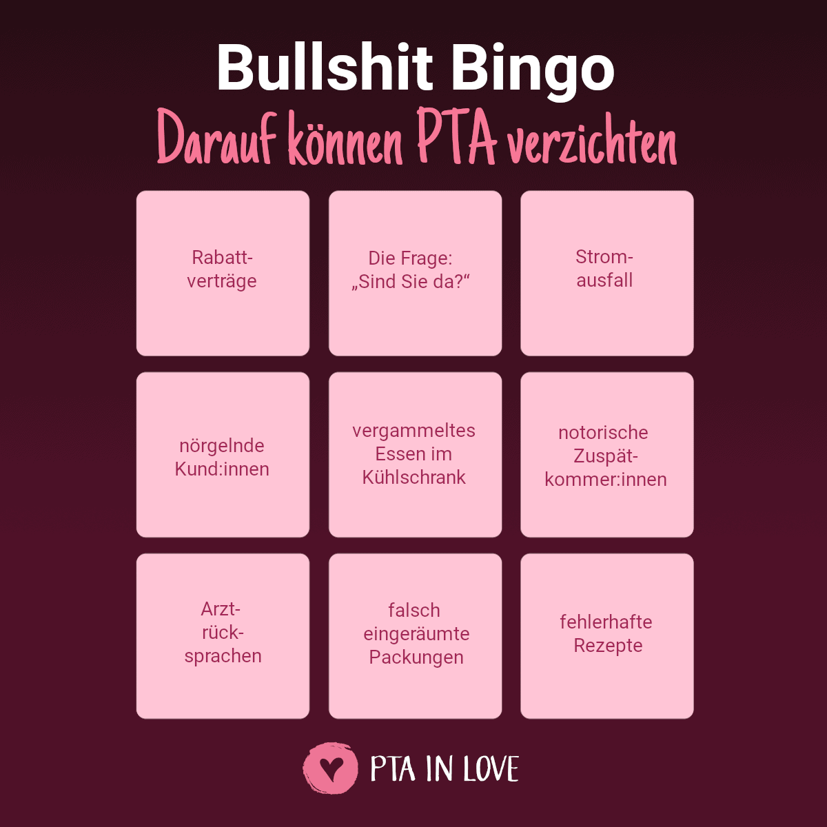 Bullshit-Bingo PTA