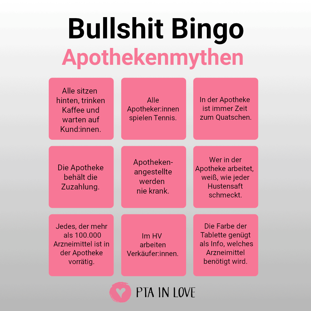 Bullshit-Bingo Apothekenmythen