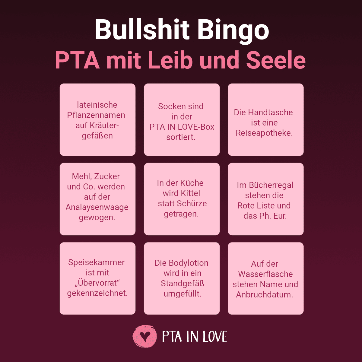 Bullshit-Bingo PTA mit Leib und Seele