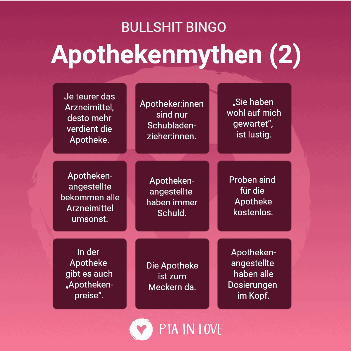 Bullshit-Bingo Apothekenmythen