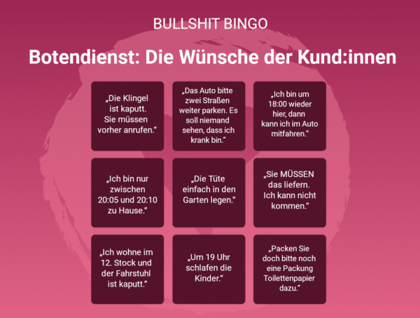 Bullshit-Bingo Botendienst