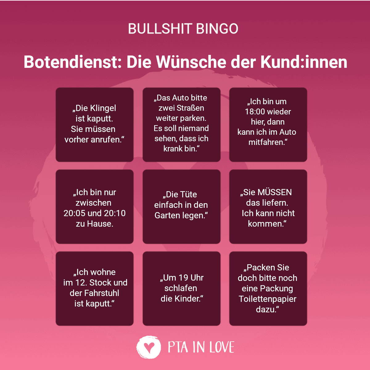 Bullshit-Bingo Botendienst