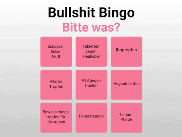 Bullshit-Bingo Bitte was?