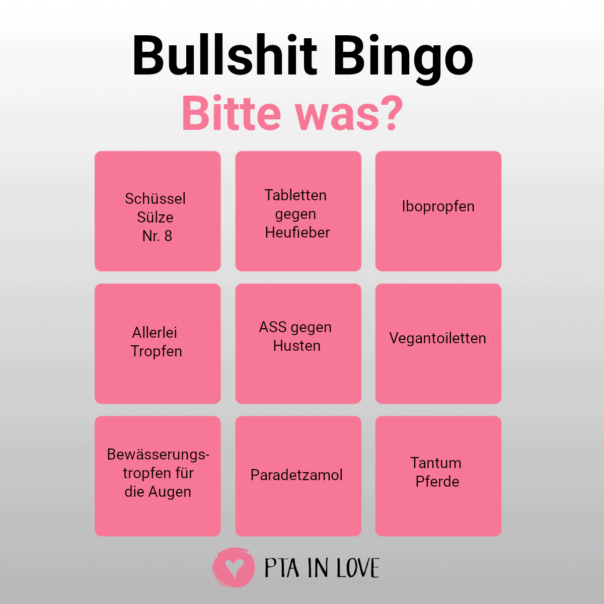 Bullshit-Bingo Bitte was?