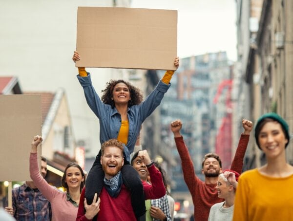 Symbolbild Aktionstag Streik Spargesetz