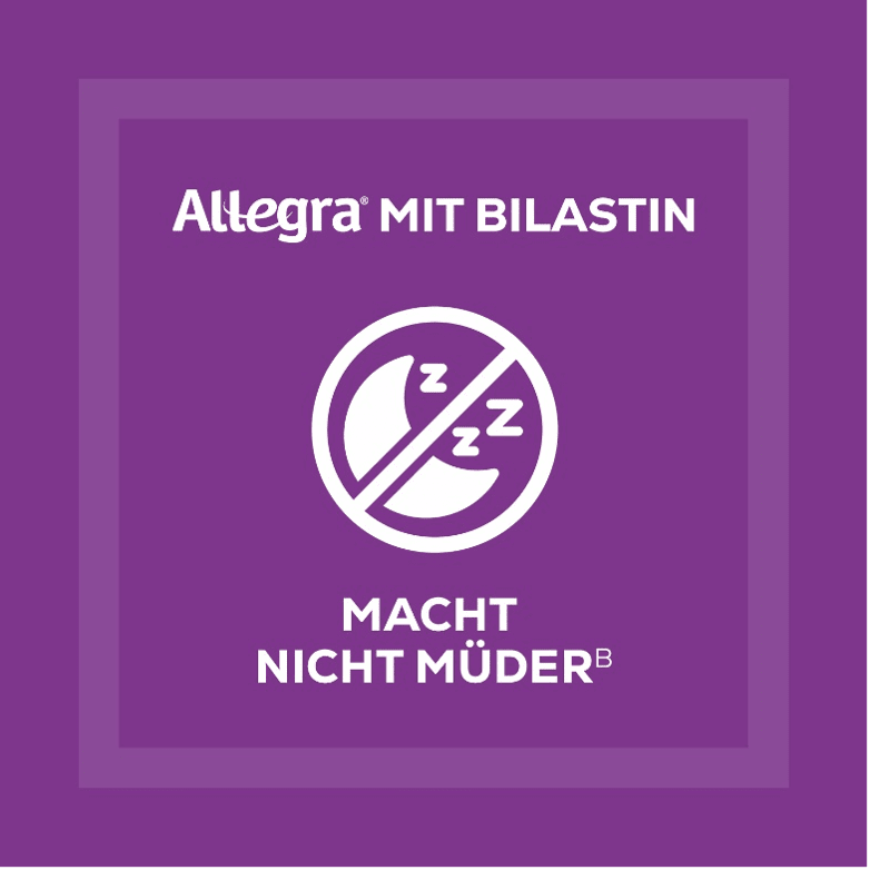 keine Müdigkeit mit Allegra
