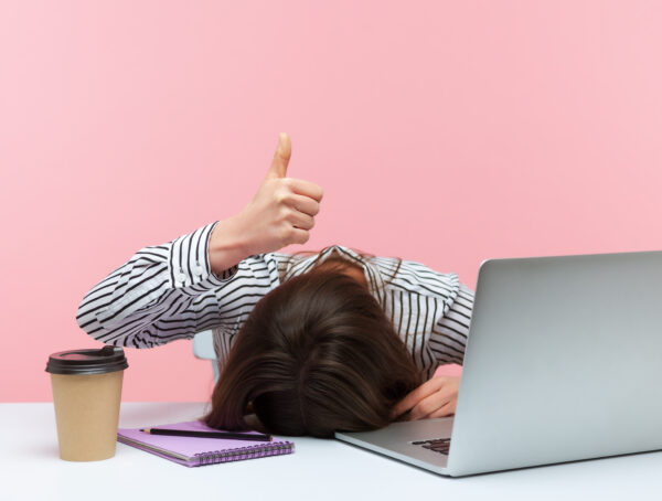 Symbolbild Arbeit süchtig