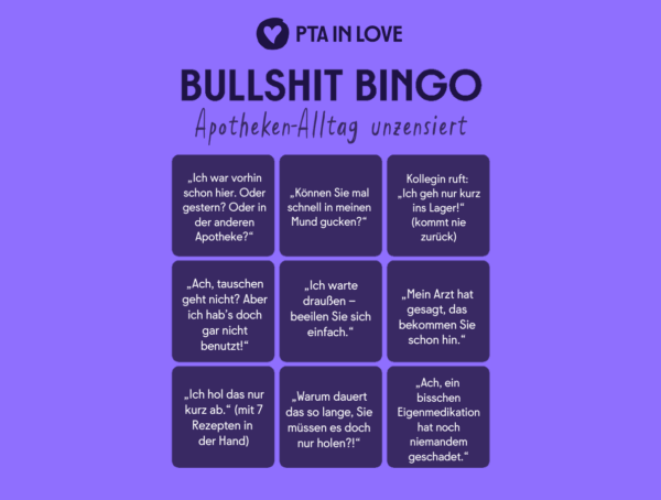 Bullshit-Bingo Apotheken-Alltag unzensiert