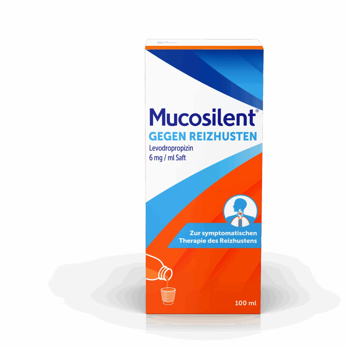 Verpackung von einem Mucosilent Hustensaft