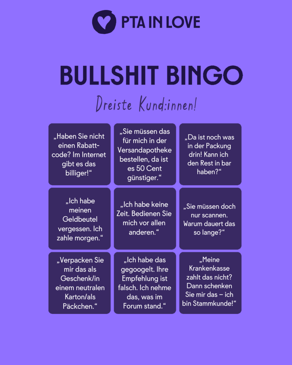Bullshit-Bingo Dreiste Kund:innen