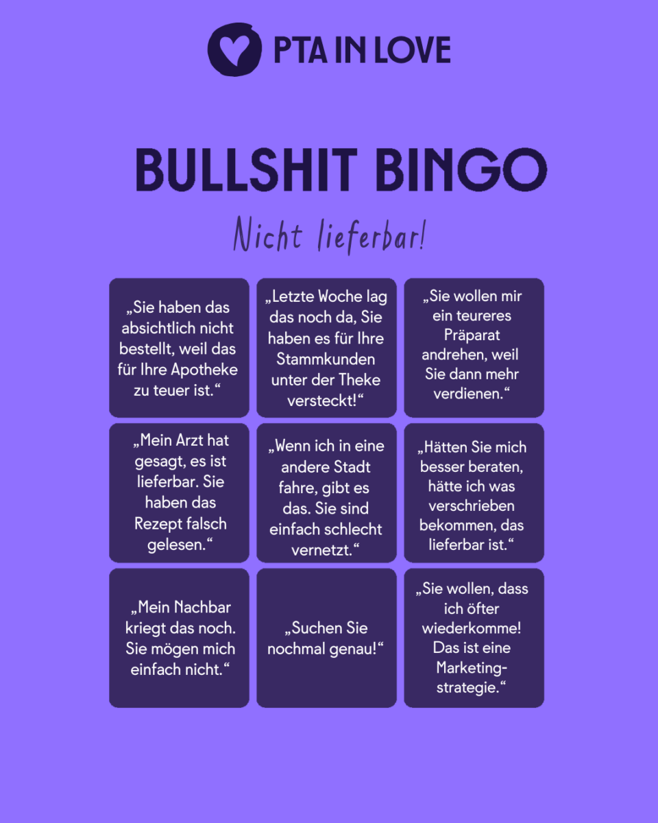 Bullshit-Bingo nicht lieferbar