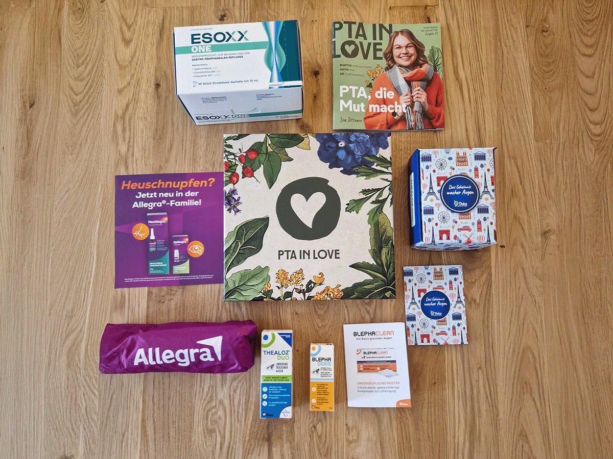 Produkte der PTA IN LOVE-Box