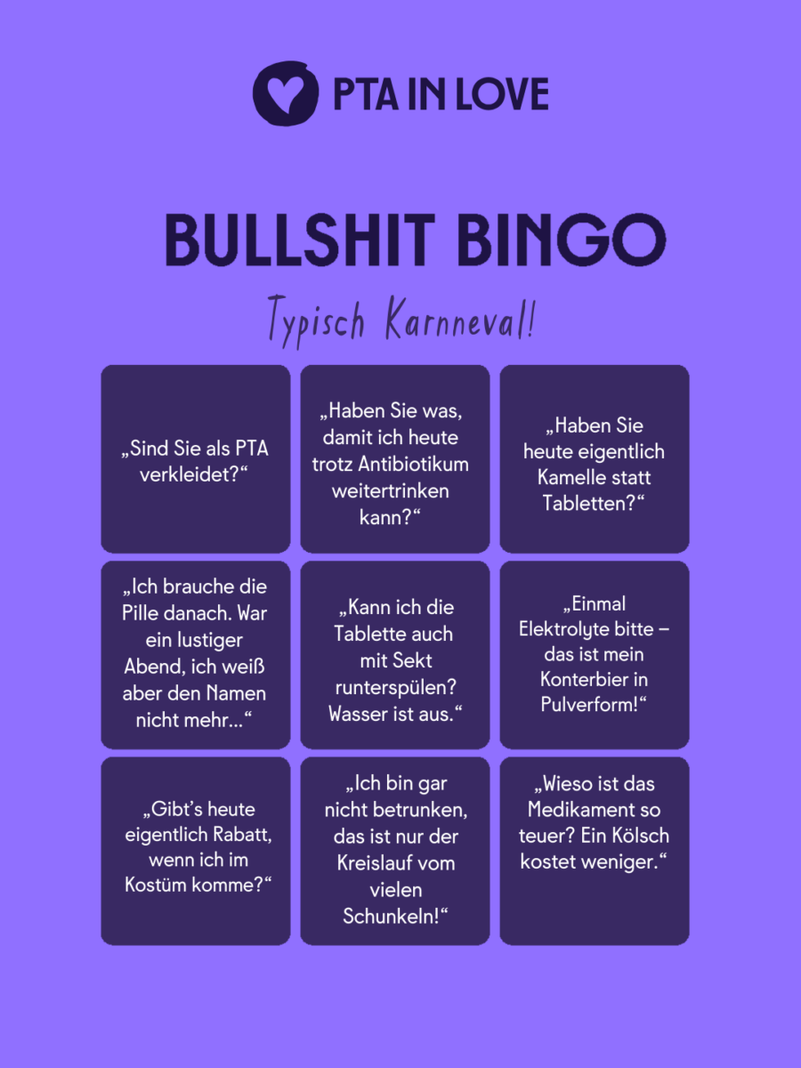 Bullshit-Bingo Tyipisch Karneval