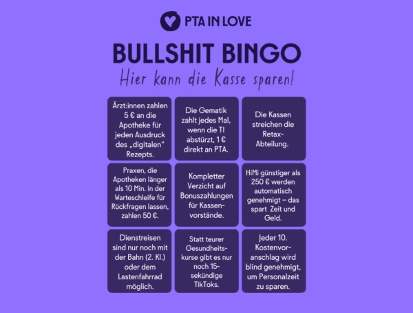Bullshit-Bingo Hier kann die Kasse sparen!