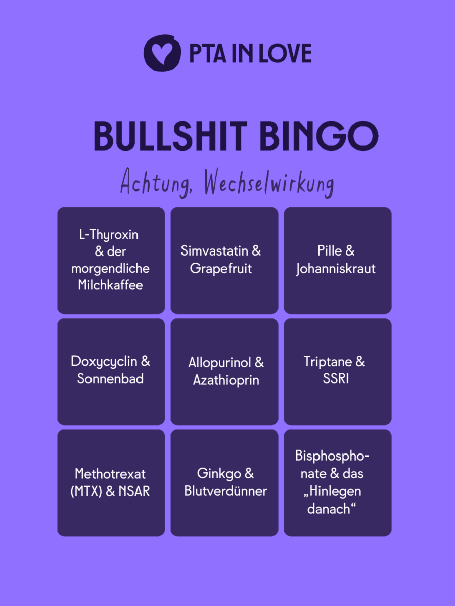 Bullshit-Bingo Achtung, Wechselwirkung