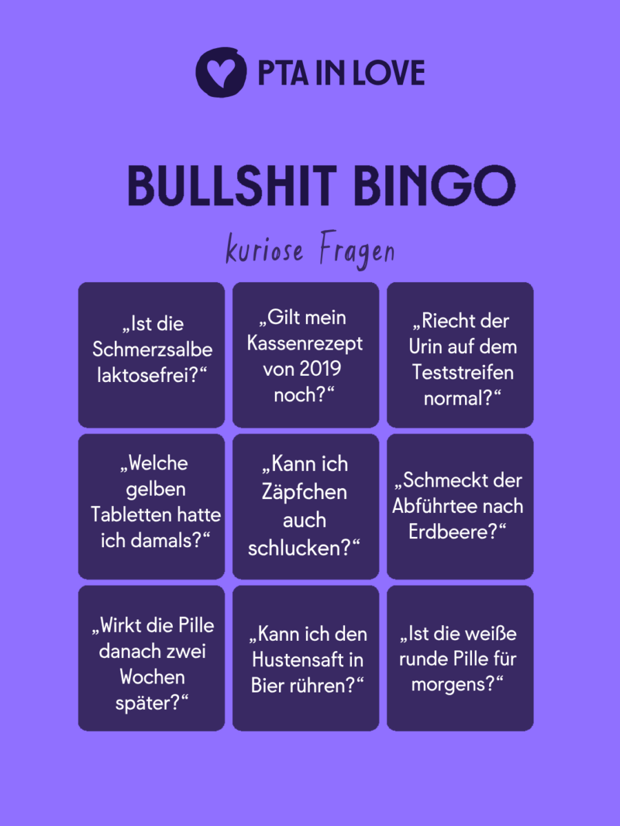 Bullshit-Bingo kuriose Fragen